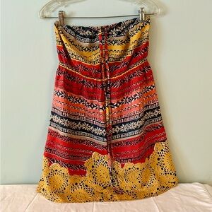 Anthropologie Silk, Strapless Chemise Dress - Sz M